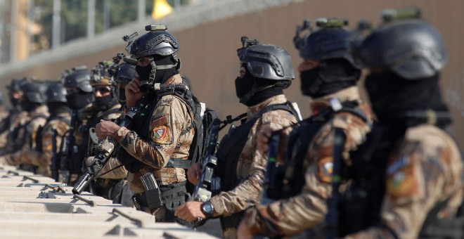 Miembros de las fuerzas iraquíes