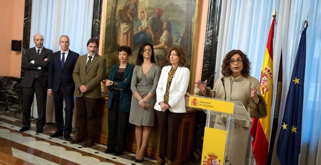 La ministra de Hacienda, María Jesús Montero, este lunes | EFE
