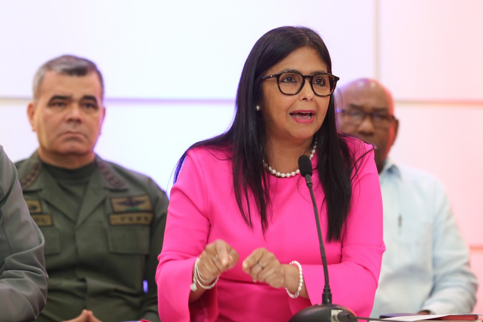 La vicepresidenta de Venezuela, Delcy Rodríguez, en una imagen de archivo. / EUROPA PRESS