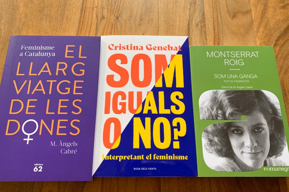 Portades de tres nous llibres sobre feminisme.