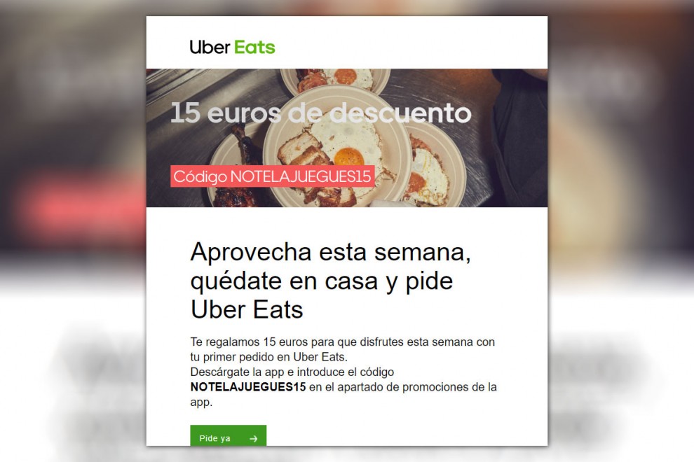 Anuncio de Uber Eats