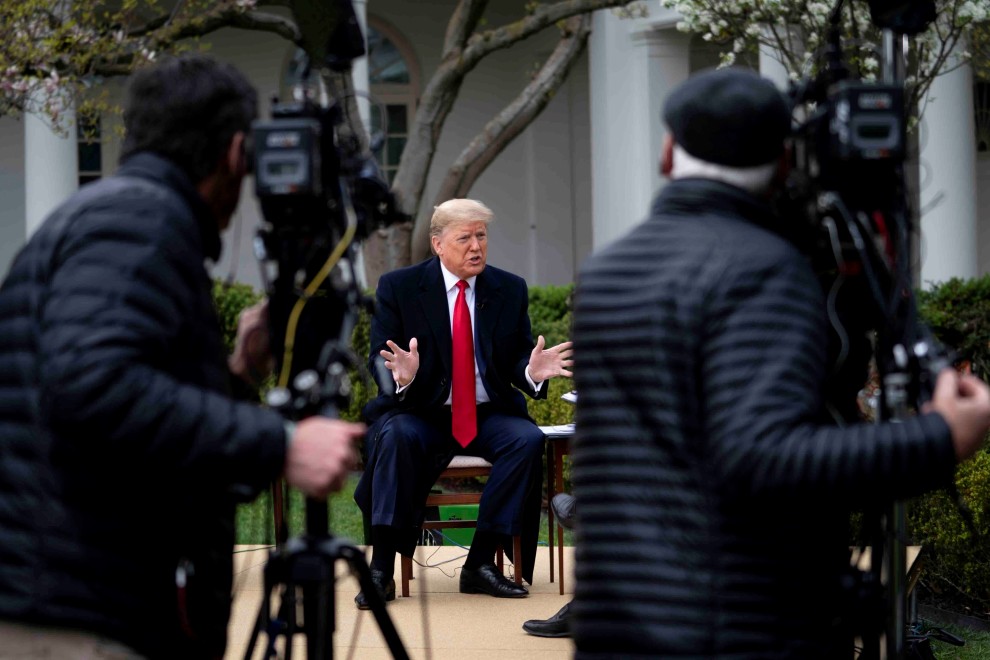 Trump participa en una entrevista con la cadena Fox. Efe