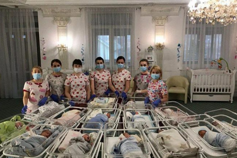 Bebes nacidos de vientres de alquiler en Ucrania