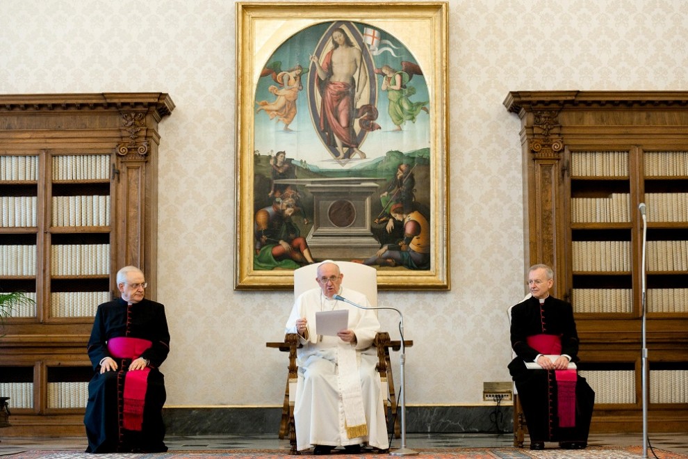 El papa Francisco durante una comparecencia. VATICAN MEDIA/REUTERS.