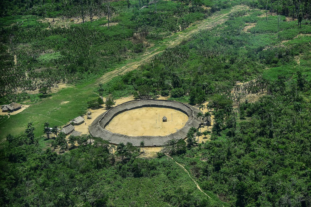 Imagen aérea de una de las aldeas de la Tierra Indígena Yanomami. / LEONARDO PRADO/ PG/ FOTOSPÚBLICAS/ 2015