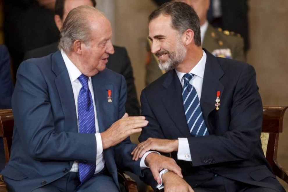 Juan Carlos I y Felipe de Borbón
