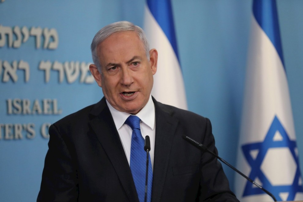 El primer ministro israelí durante la comparecencia de este jueves. /EFE