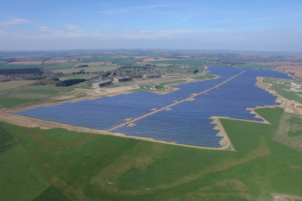 Parque fotovoltaico de ACS en West Raynham (Reino Unido).