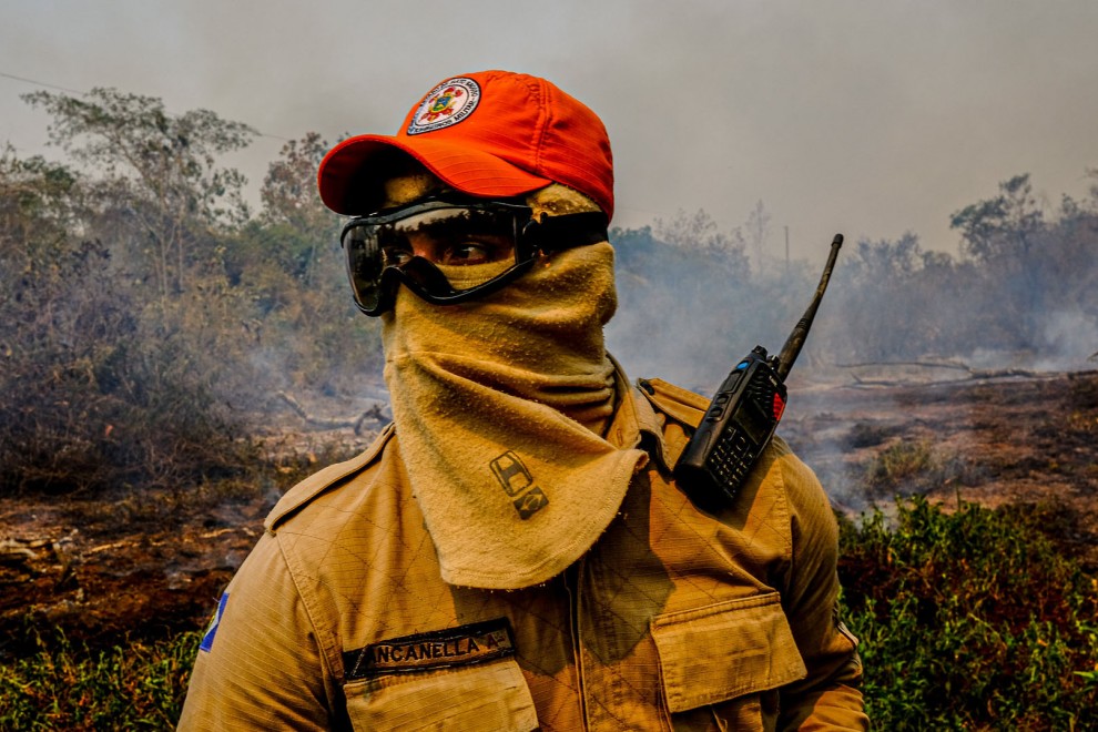 Las brigadas contra incendios cuentan con pocos recursos para luchar contra la peor tragedia de la historia reciente en el Pantanal. MAYKE TOSCANO/ SECOM MT.