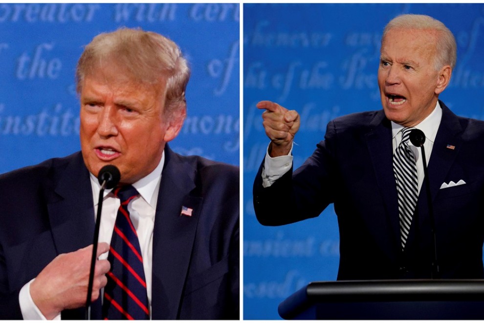 Donald Trump y Joe Biden. REUTERS/Brian Snyder.