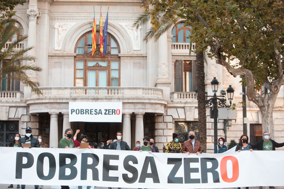 Acto de Pobresa Cero en València el 17 de octubre. / Pobresa Cero