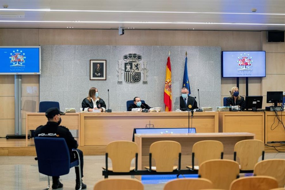 Vista del tribunal que juzga estos días a los tres acusados por los atentados del 17 de agosto de 2017 en Barcelona y Cambrils (Tarragona).