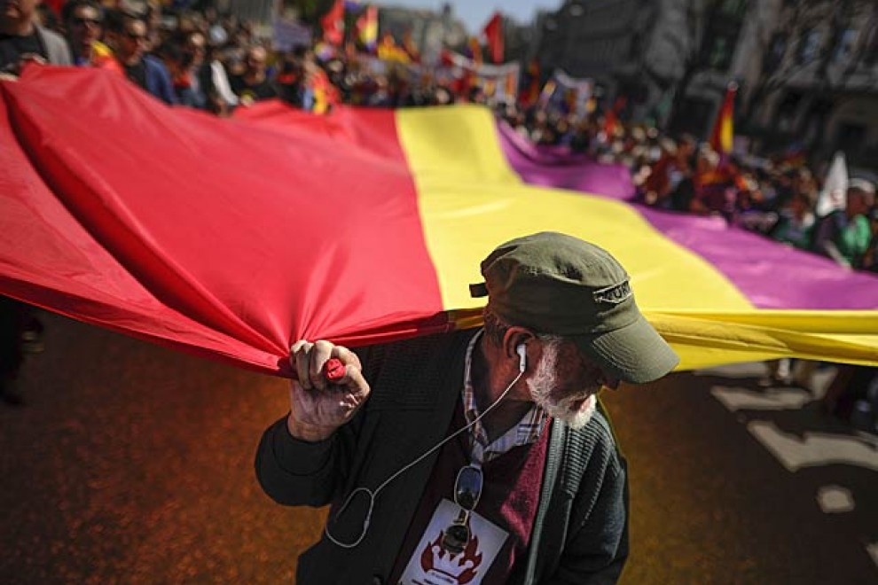 Manifestación por la República en el año 2013.