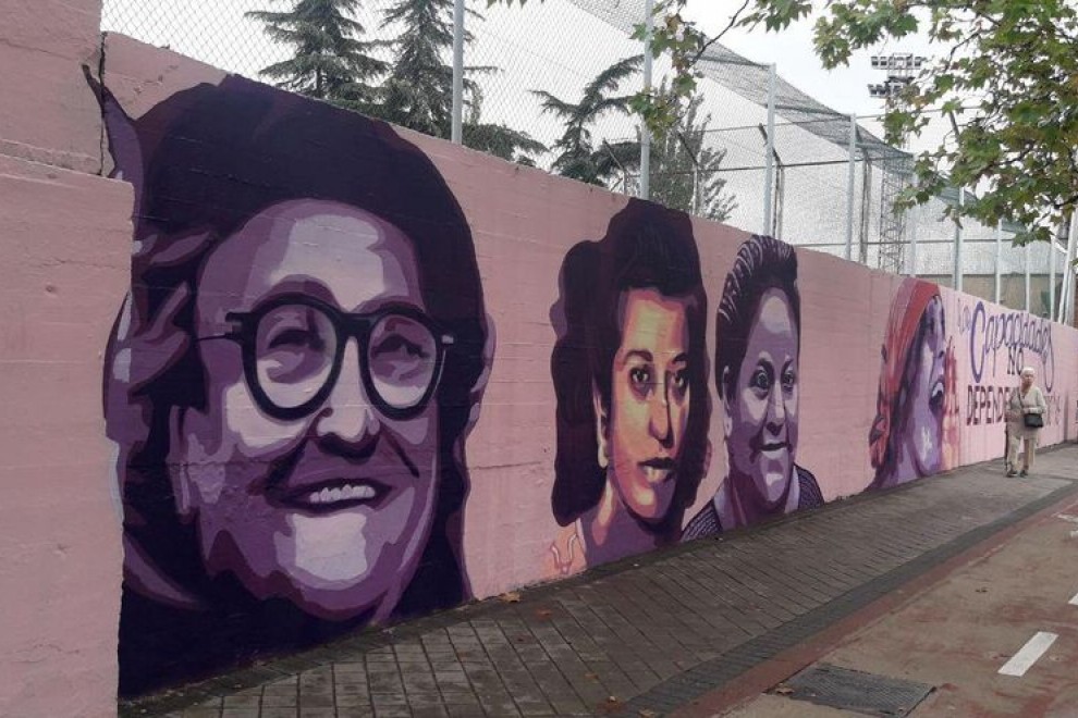 Imagen del mural titulado 'La unión hace la fuerza'. - Twitter