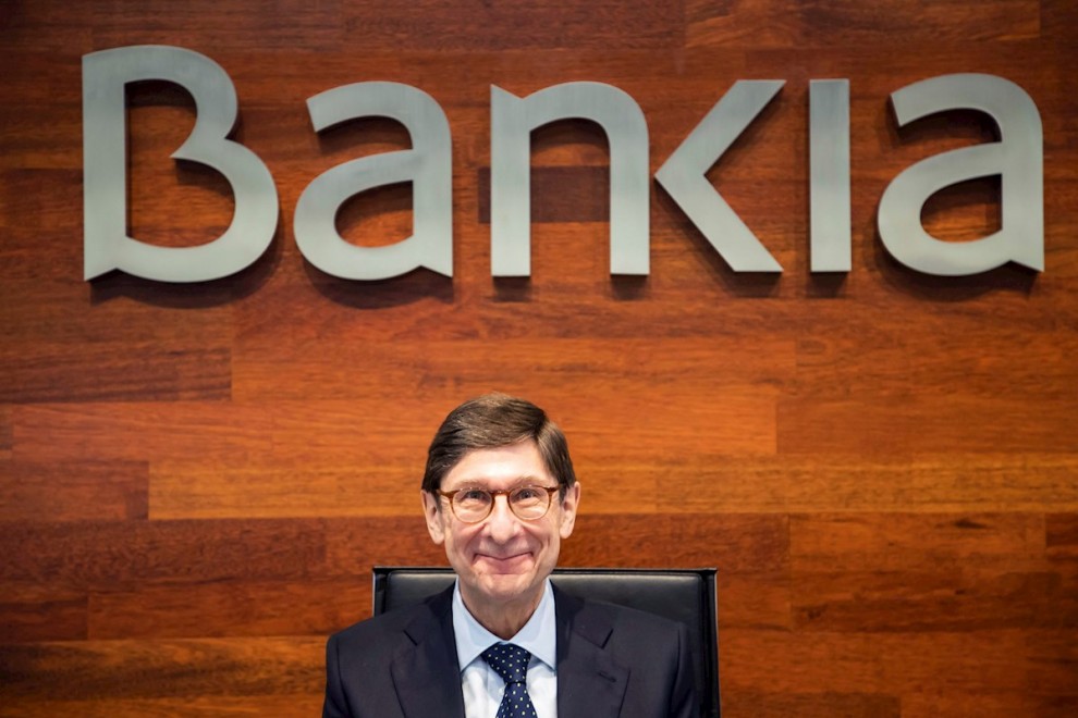 El presidente de Bankia, José Ignacio Goirigolzarri, durante la presentación de los resultados del banco en 2020. EFE/Bankia / Máximo Garcia de la Paz