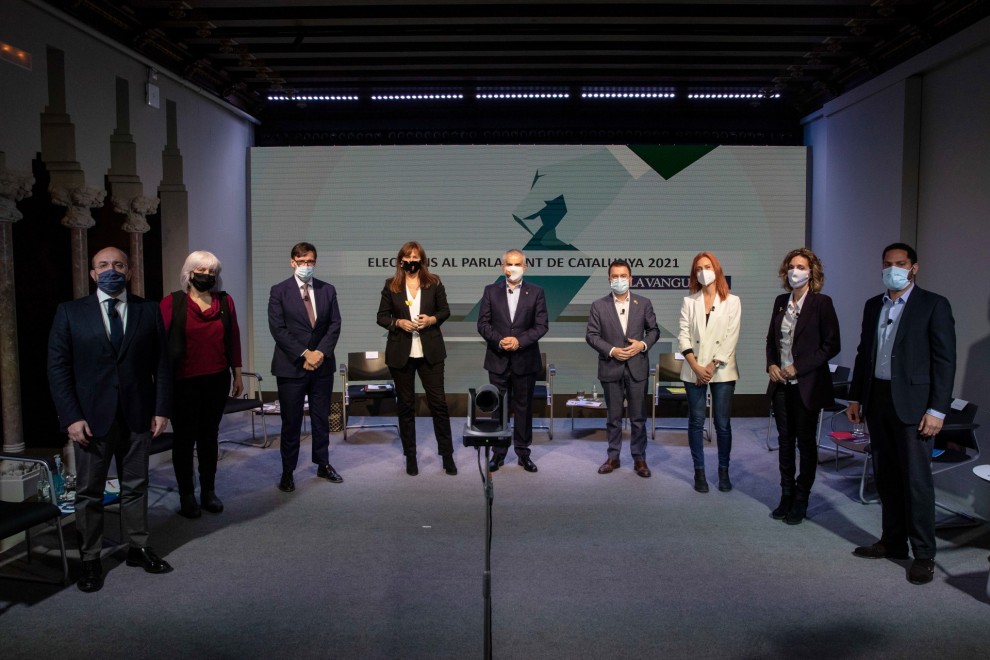 El debat de candidats d'aquest divendres organitzat per 'La Vanguardia'.