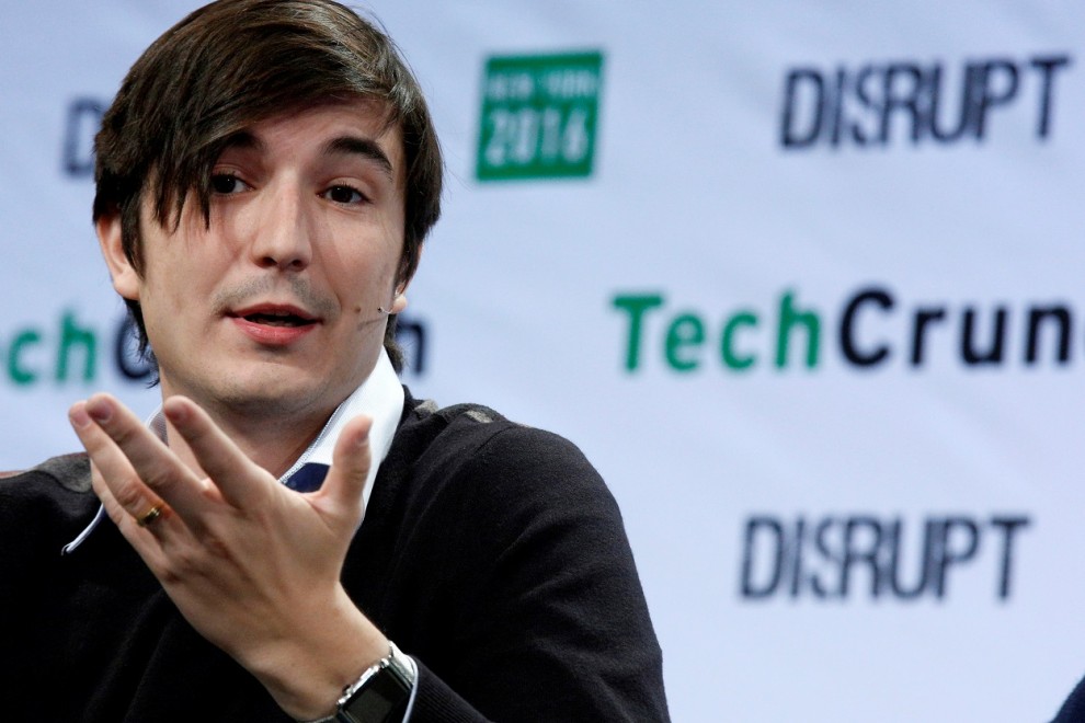 Vlad Tenev, co-founder and co-CEO of investing app Robinhood, speaks during the TechCrunch Disrupt event in Brooklyn borough of New York, U.S., May 10, 2016.