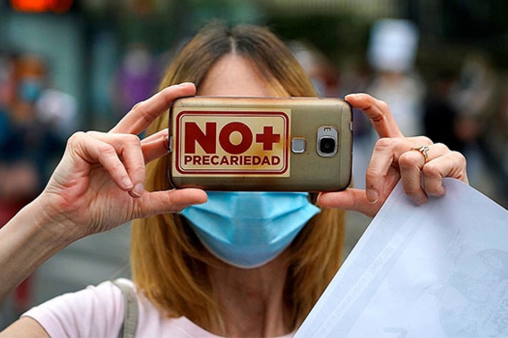 Manifestación en el hospital Niño Jesús de Madrid durante la pandemia de coronavirus // REUTERS/Juan Medina