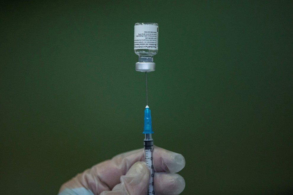 Imagen de archivo de una dosis de la vacuna de Pfizer