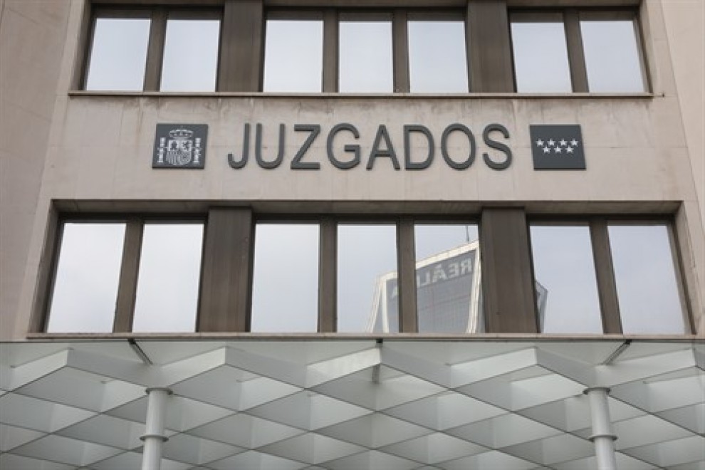 Entrada de los Juzgados de Plaza de Castilla. Foto de archivo.
