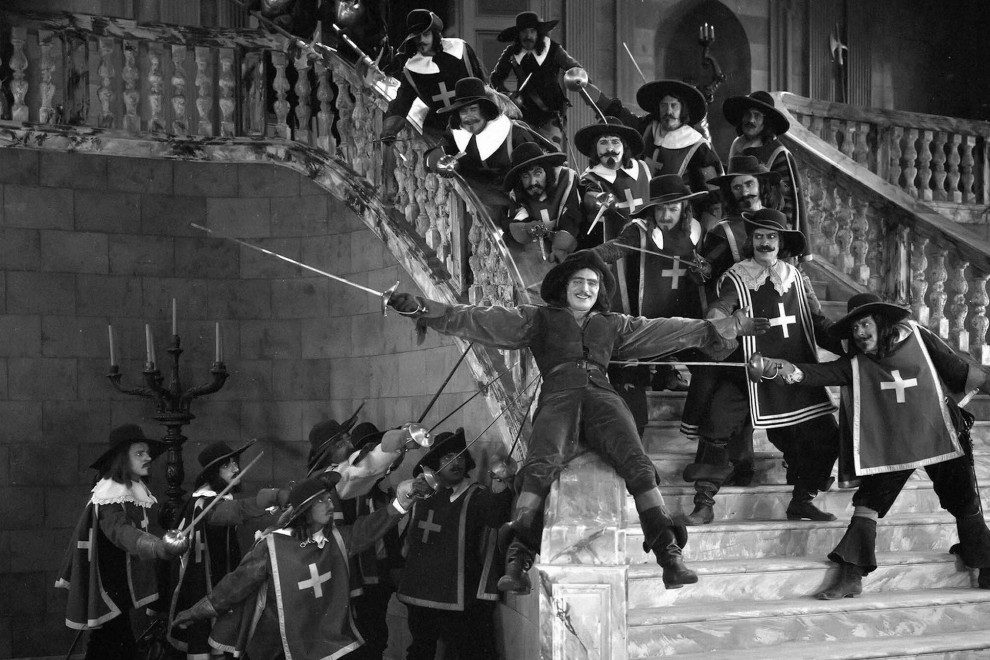 Douglas Fairbanks, como D'Artagnan en 'Los tres mosqueros'.