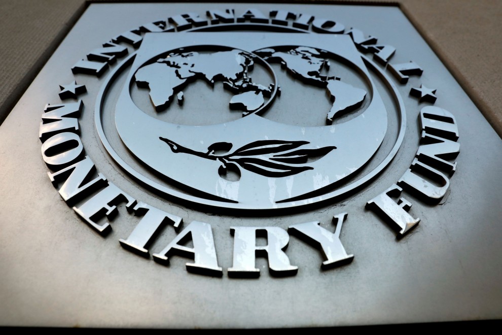 04/09/2018 El logo del Fondo Monetario Internacional (FMI)