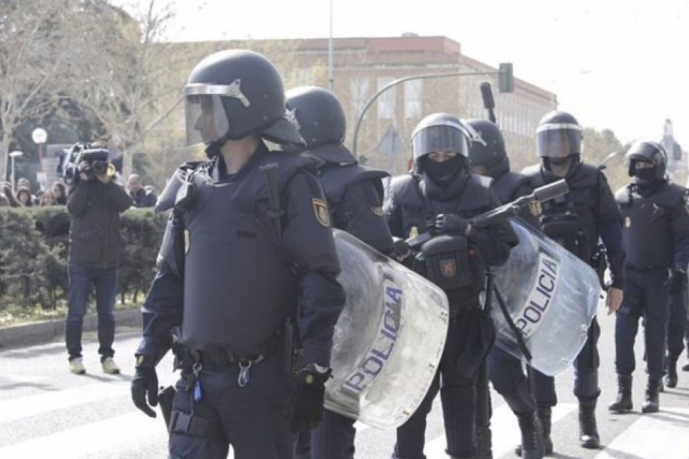 Policías antidisturbios. Foto de recurso.