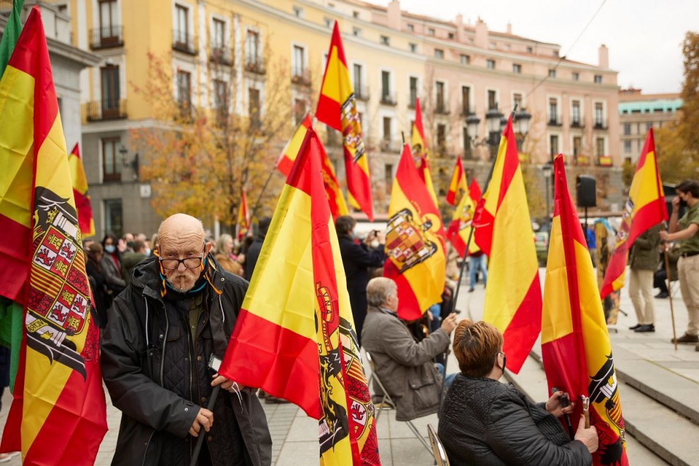 Franquistas en Plaza de Oriente