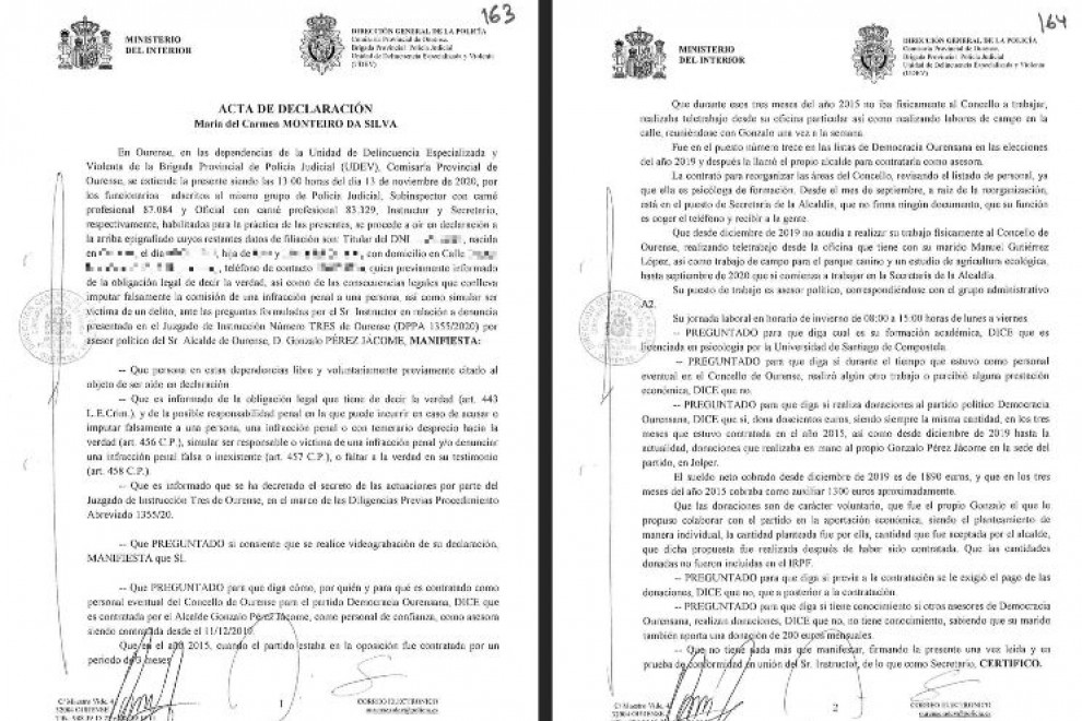 El alcalde de Ourense también cobraba en dinero negro las mordidas a sus falsos asesores