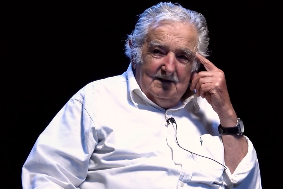El ex presidente de Uruguay, José Mujica, en un momento de la entrevista.