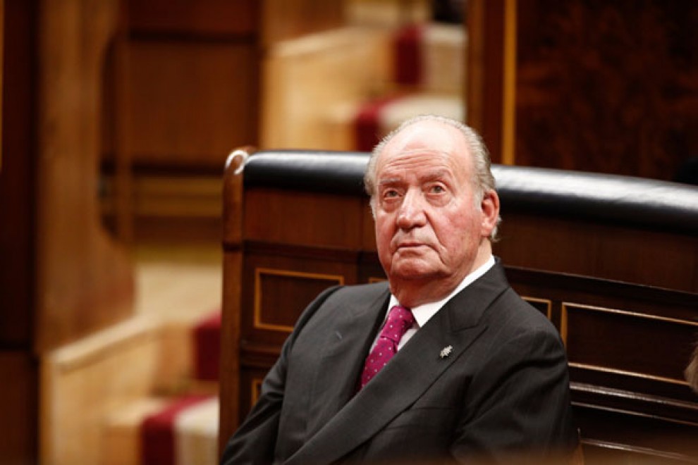El rey emérito don Juan Carlos I en el acto conmemorativo del 40º aniversario de la Constitución de 1978, el 6 de diciembre de 2018, en el Congreso.