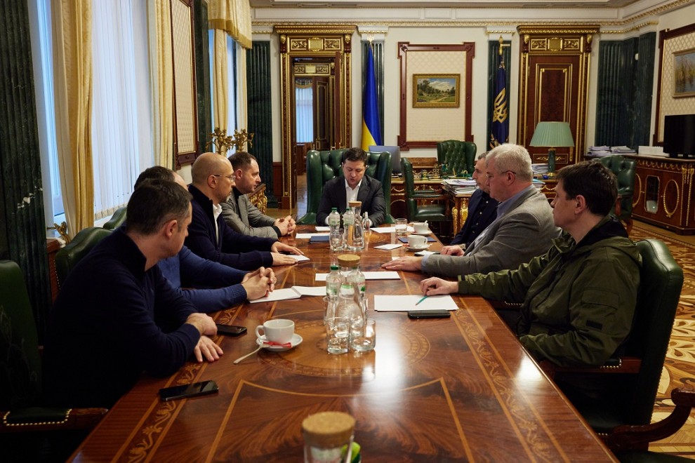 Reunión del Gobierno de Ucrania.