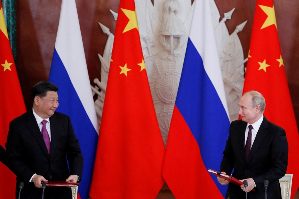 El presidente chino Xi Jinping y el ruso Vladimir Putin, en su encuentro en Moscú en junio de 2019. REUTERS/Evgenia Novozhenina
