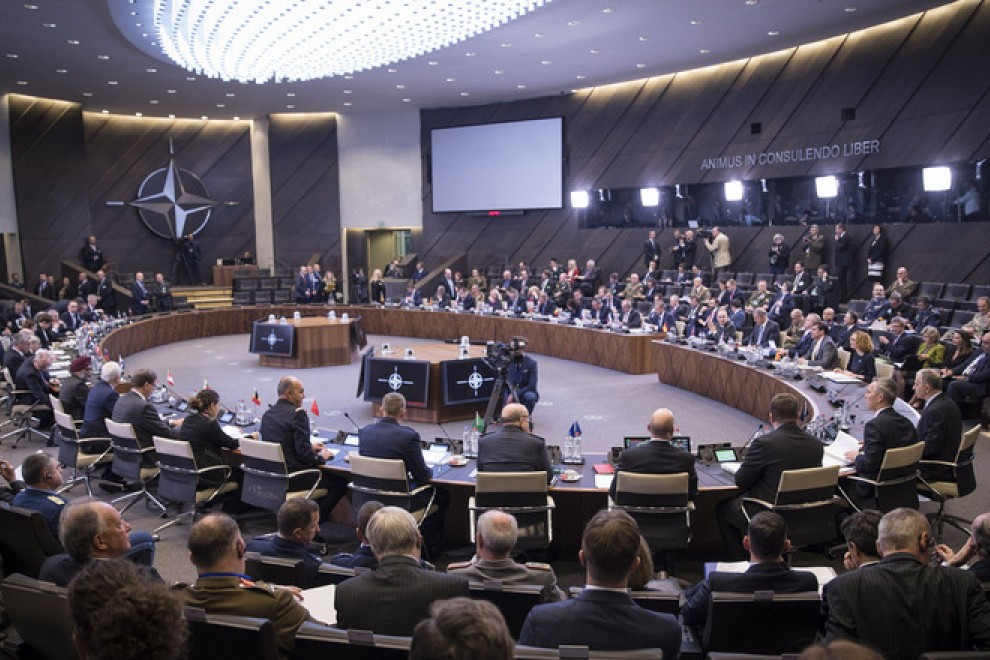 Imagen de una reunión de la OTAN.