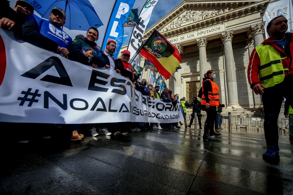 Manifestación contra la ley mordaza