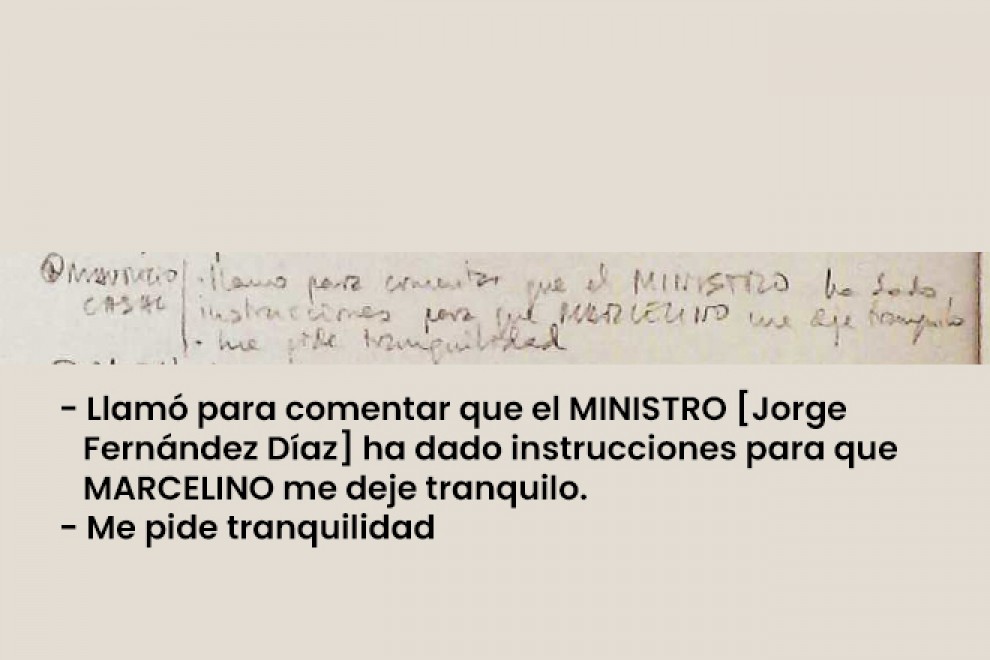 Apunte de la agenda de Villarejo del 4 de febrero de 2015 donde se recoge la llamada de Mauricio Casals.