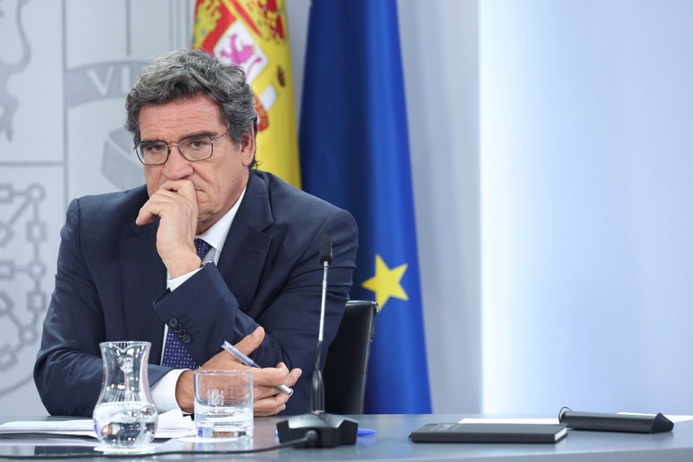 26/07/2022. El ministro de Inclusión, Seguridad Social y Migraciones, José Luis Escrivá, en una rueda de prensa posterior al Consejo de Ministros, en el Palacio de La Moncloa, a 26 de julio de 2022.