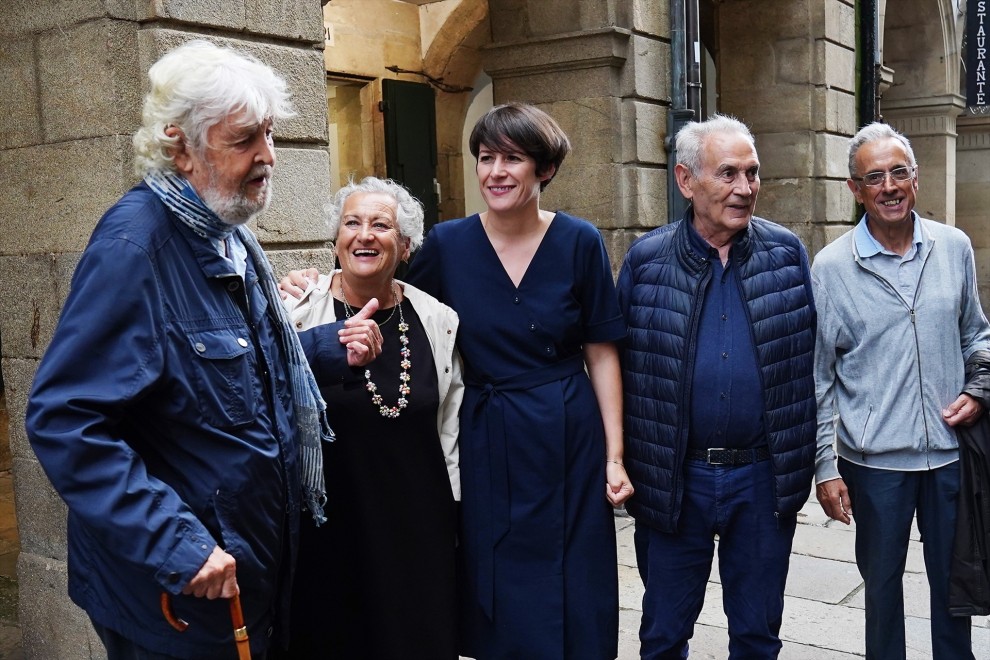 23/9/22 De izquierda a derecha, Xosé Manuel Beiras, Encarna otero, Ana Pontón y Alfredo Suárez Canal, el pasado 14 de septiembre en la presentación del documental sobre los 40 años del BNG en Santiago.