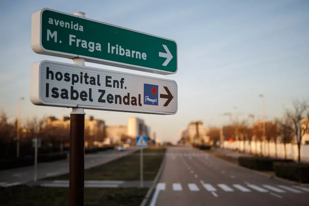 Señalización del Hospital Público Enfermera Isabel Zendal, en Madrid. E.P./Alejandro Martínez Vélez