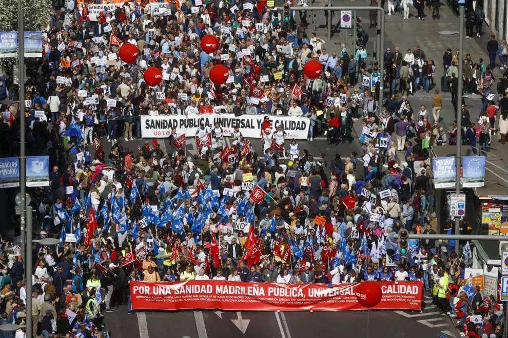 26/03/2023 Manifestación por la sanidad en Madrid