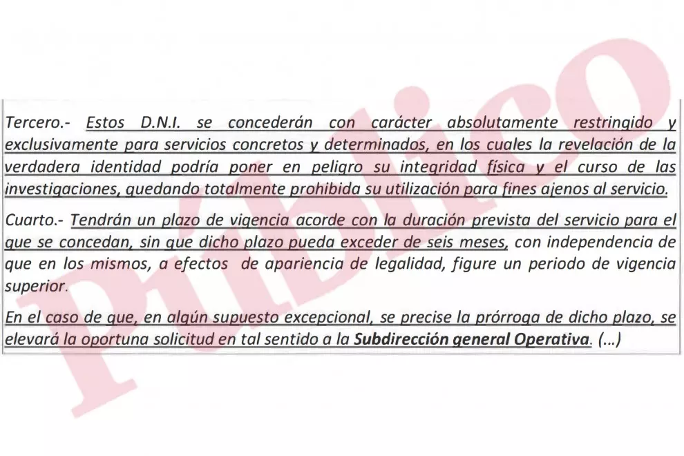 Instrucción 4/97 de la Secretaría de Estado de Seguridad de 1997 sobre expedición de Documentos Nacionales de Identidad bajo nombre supuesto