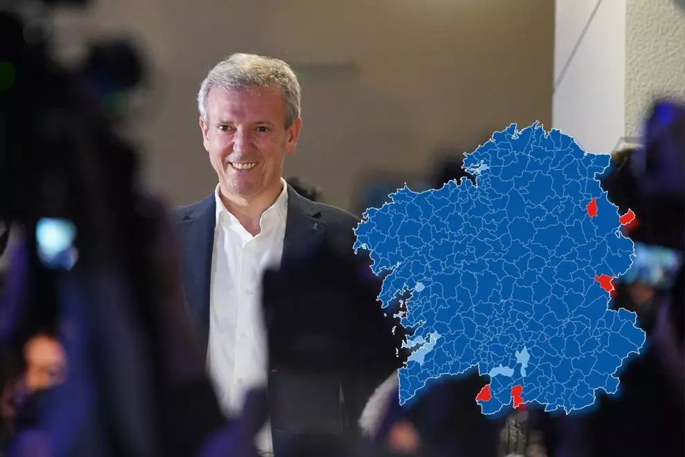 Estos son los 18 municipios de los 313 de Galicia en los que el PP no ha sido el partido más votado este 18F