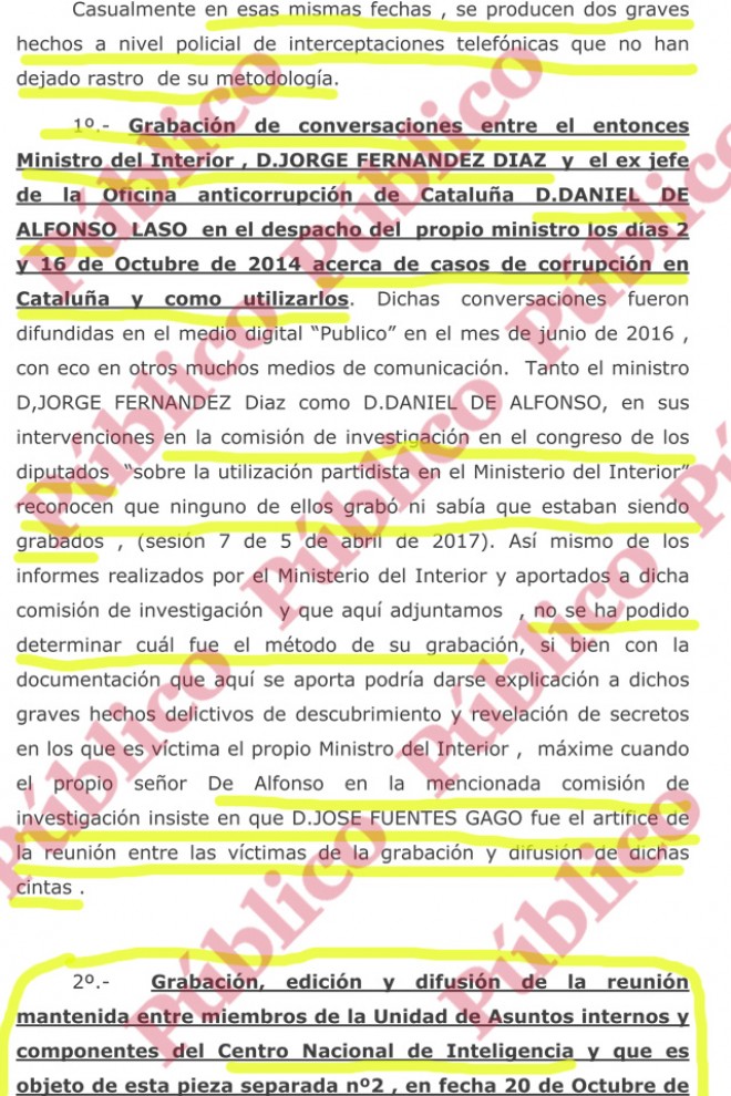 Página 6 del escrito de Justitia et Veritas denunciando la compra de spyware israelí por el DAO Eugenio Pino.