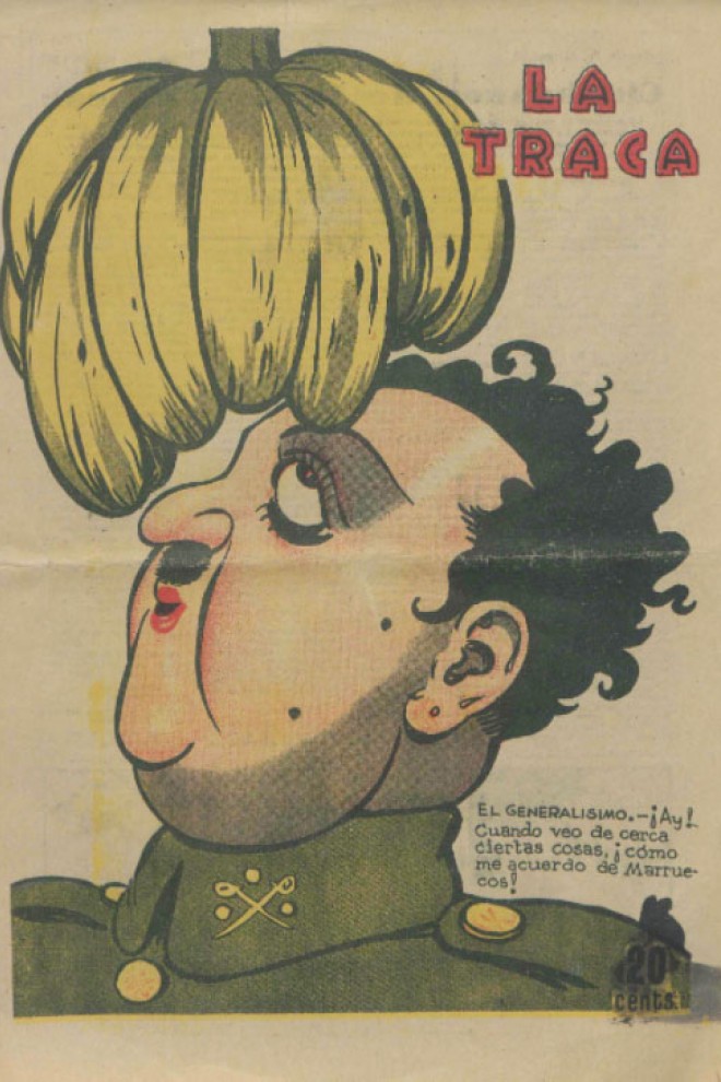 Ilustración de Franco en 'La Traca'