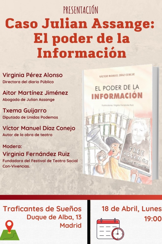 Cartel del acto de presentación del libro 'El poder de la información'