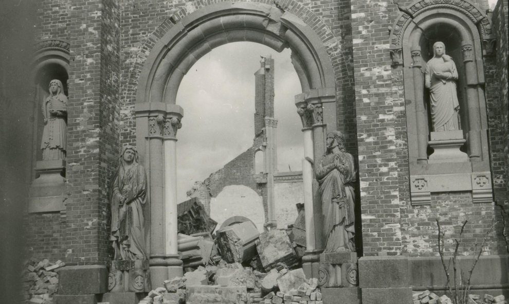 El antes de la Catedral de Urakami, destruida por la bomba atómica de Nagasaki en 1945.- REUTERS.