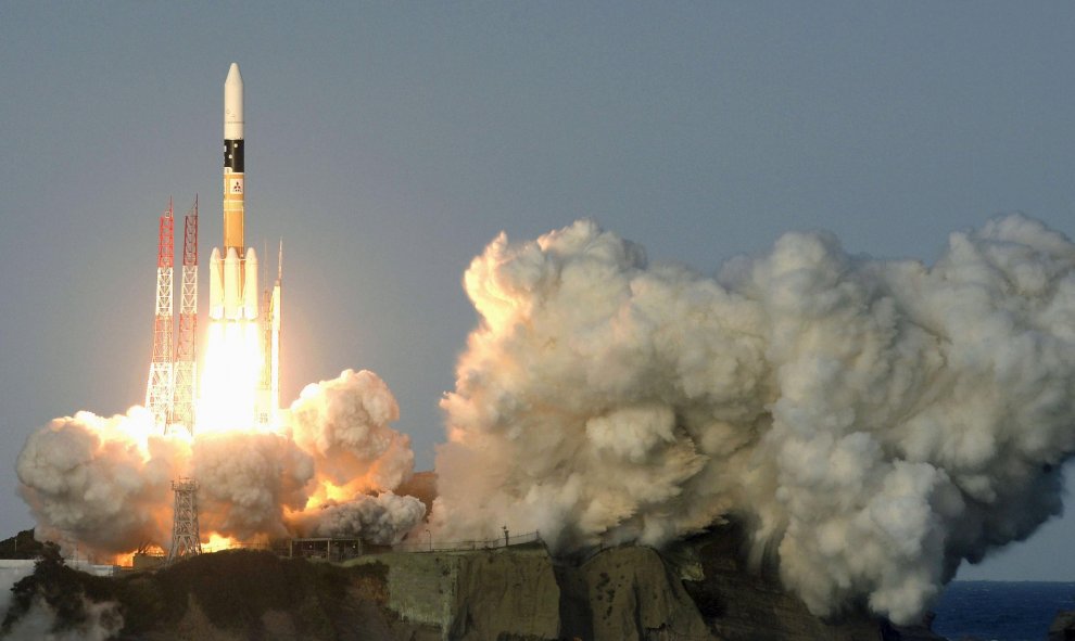 Despegue del H- IIA en la isla suroccidental japonesa de Tanegashima. REUTERS/Kyodo