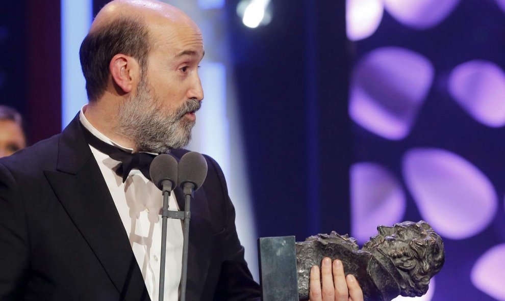 Javier Cámara se llevó el Goya al mejor actor secundario. Era el gran favorito. / BALLESTEROS (EFE)