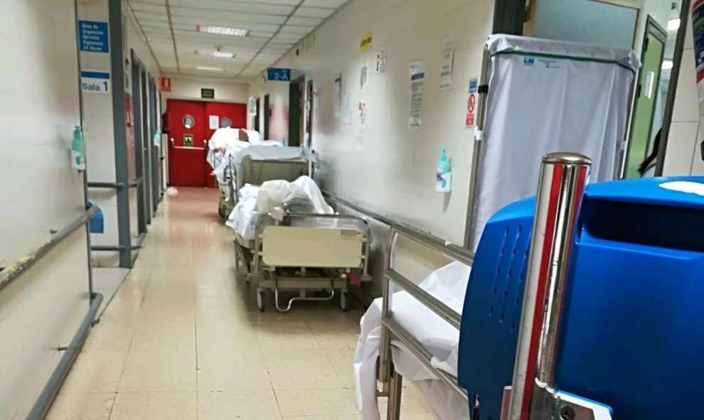 Estado de las urgencias del Hospital La Paz este martes.- @UrgenciaLaPaz