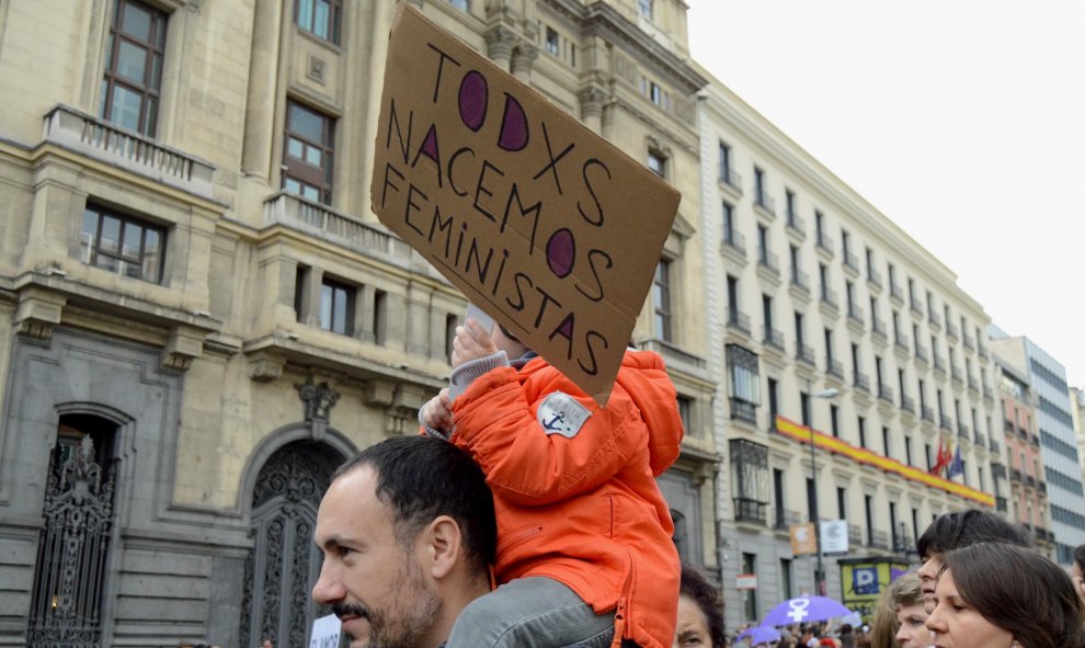 A la lucha se han unido ancianos, hombres, niños que han gritado por la igualdad y feminismo - Arancha Ríos